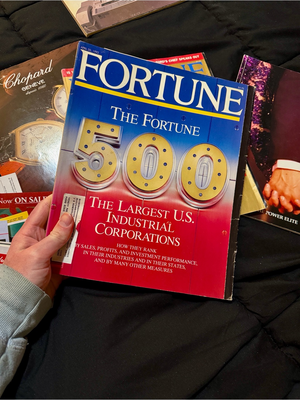 Fortune 500 Magazine Blue Red Cover